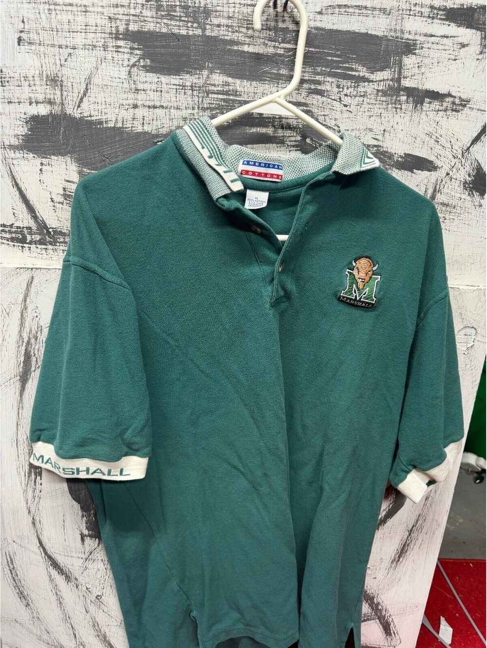 vintage marshall university polo